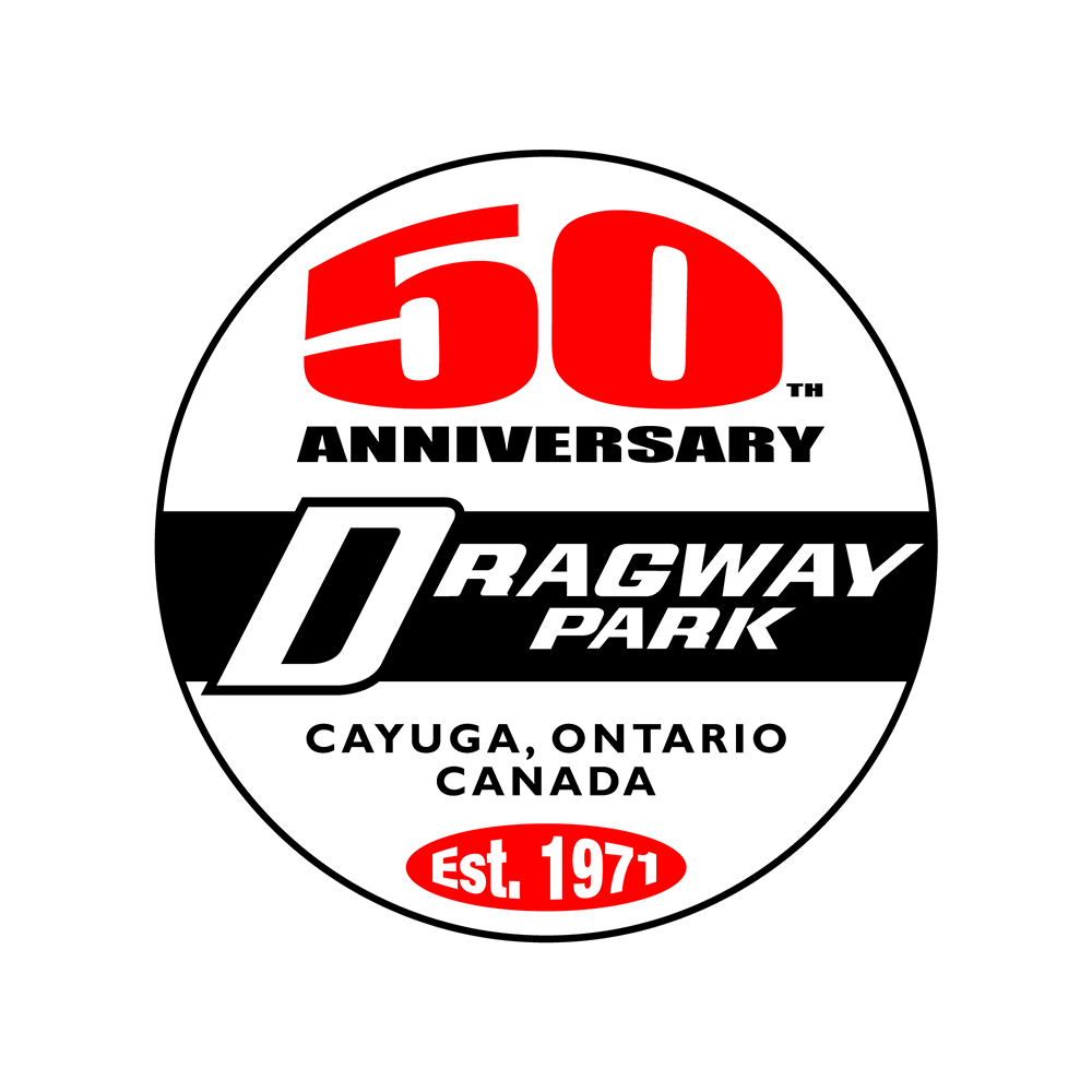 Dragway Park 50th Anniversary Decal